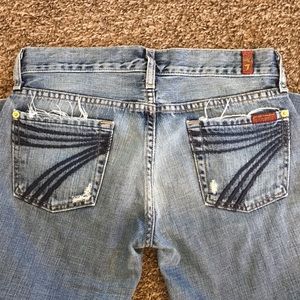 7 for all mankind capris “crop dojo”